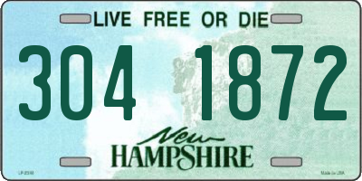 NH license plate 3041872