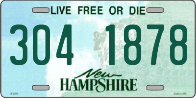 NH license plate 3041878