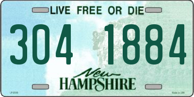 NH license plate 3041884