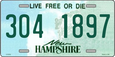 NH license plate 3041897