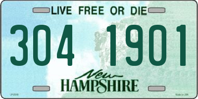 NH license plate 3041901