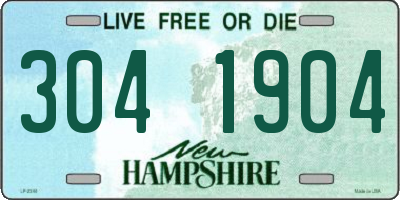 NH license plate 3041904