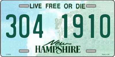 NH license plate 3041910