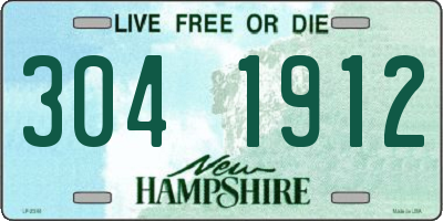 NH license plate 3041912