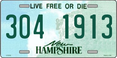 NH license plate 3041913