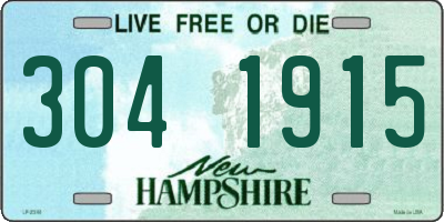 NH license plate 3041915