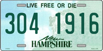 NH license plate 3041916