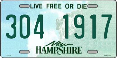 NH license plate 3041917