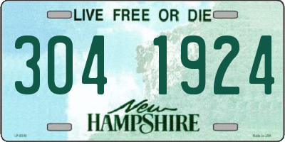 NH license plate 3041924