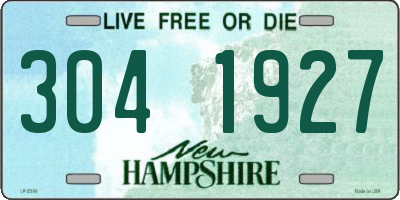 NH license plate 3041927