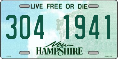 NH license plate 3041941