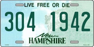 NH license plate 3041942