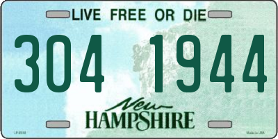 NH license plate 3041944