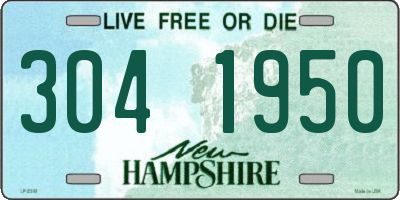 NH license plate 3041950