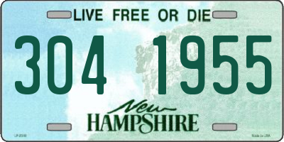 NH license plate 3041955