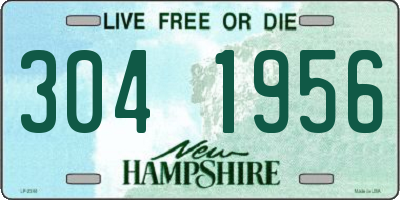 NH license plate 3041956