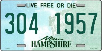 NH license plate 3041957