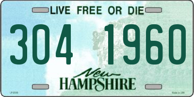 NH license plate 3041960