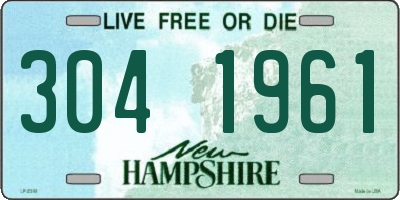 NH license plate 3041961