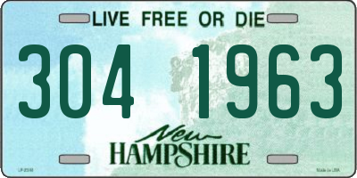 NH license plate 3041963