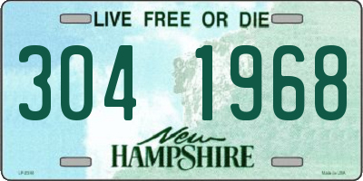 NH license plate 3041968