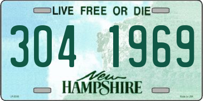 NH license plate 3041969