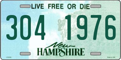 NH license plate 3041976