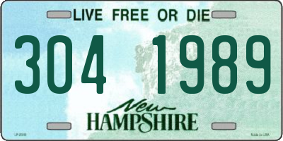 NH license plate 3041989