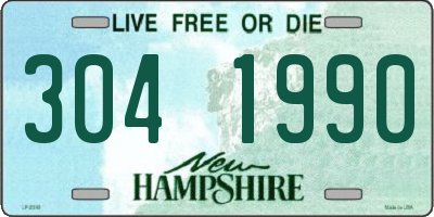 NH license plate 3041990