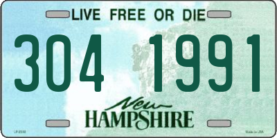 NH license plate 3041991