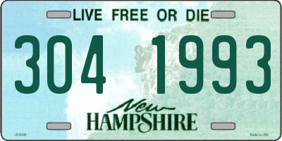 NH license plate 3041993