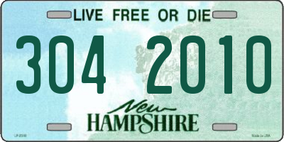 NH license plate 3042010
