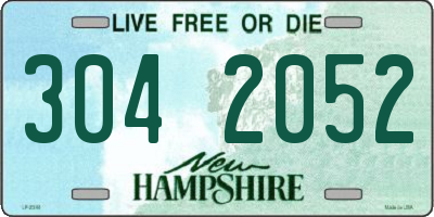 NH license plate 3042052