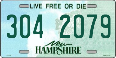 NH license plate 3042079