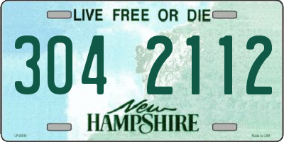 NH license plate 3042112