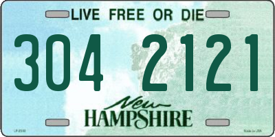 NH license plate 3042121