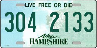 NH license plate 3042133
