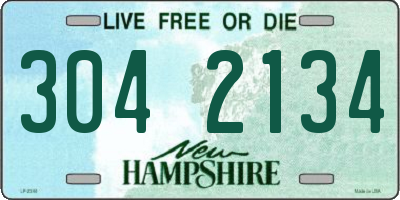 NH license plate 3042134