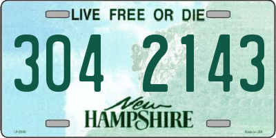 NH license plate 3042143