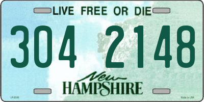 NH license plate 3042148