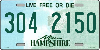 NH license plate 3042150