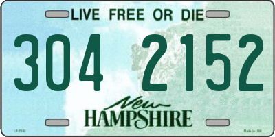 NH license plate 3042152