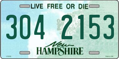 NH license plate 3042153