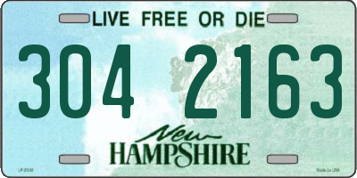 NH license plate 3042163