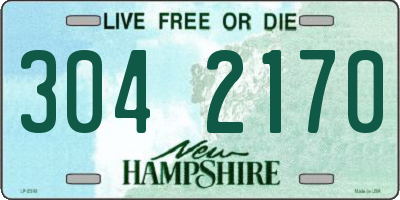 NH license plate 3042170