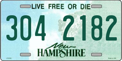 NH license plate 3042182