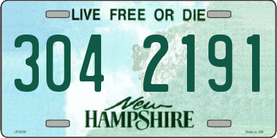 NH license plate 3042191