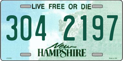 NH license plate 3042197