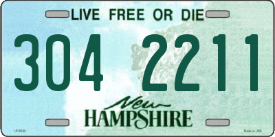 NH license plate 3042211