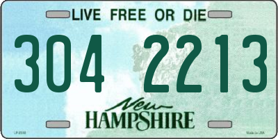 NH license plate 3042213